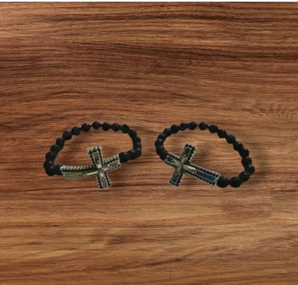 Cross turquoise wish bracelets - Picture 2 of 2
